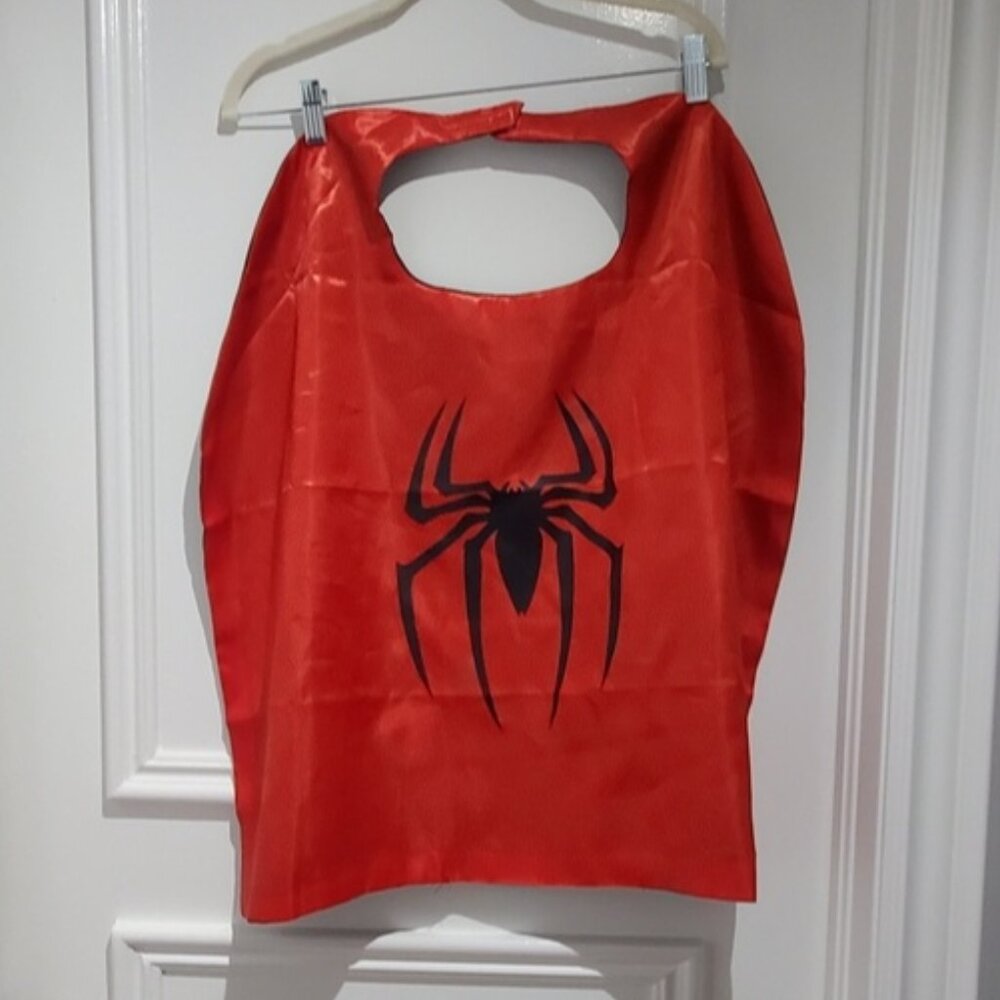 Spiderman Cape Red and Black Sided- Like New- Junior